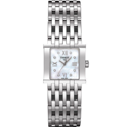 瑞士手表 天梭女表 手表女 石英表 钢带 时尚表  T02.1.181.84