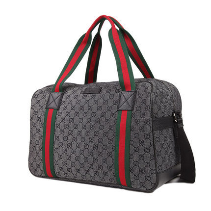 正品GUCCI/古奇 水晶皮/帆布 单肩手提斜挎包 男女通用款374769