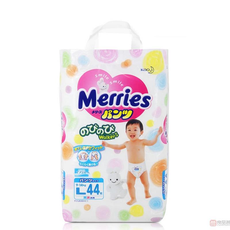 日本进口拉拉裤-花王Merries妙而舒 拉拉裤L44片装 日本进口拉拉裤-花王Merries妙而舒 拉拉裤L44片装