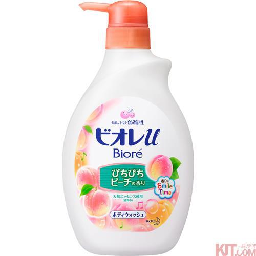 日本进口按压沐浴露-花王 碧柔Biore 桃子香沐浴露 按压型 530ml 日本进口按压沐浴露-花王 碧柔Biore 桃子香沐浴露 按压型 530ml