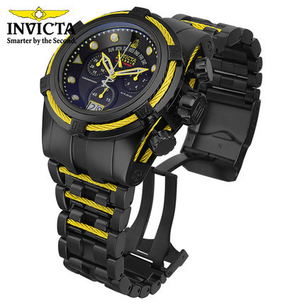 INVICTA 男士石英手表 运动防水多功能大表盘精钢带海外正品14423