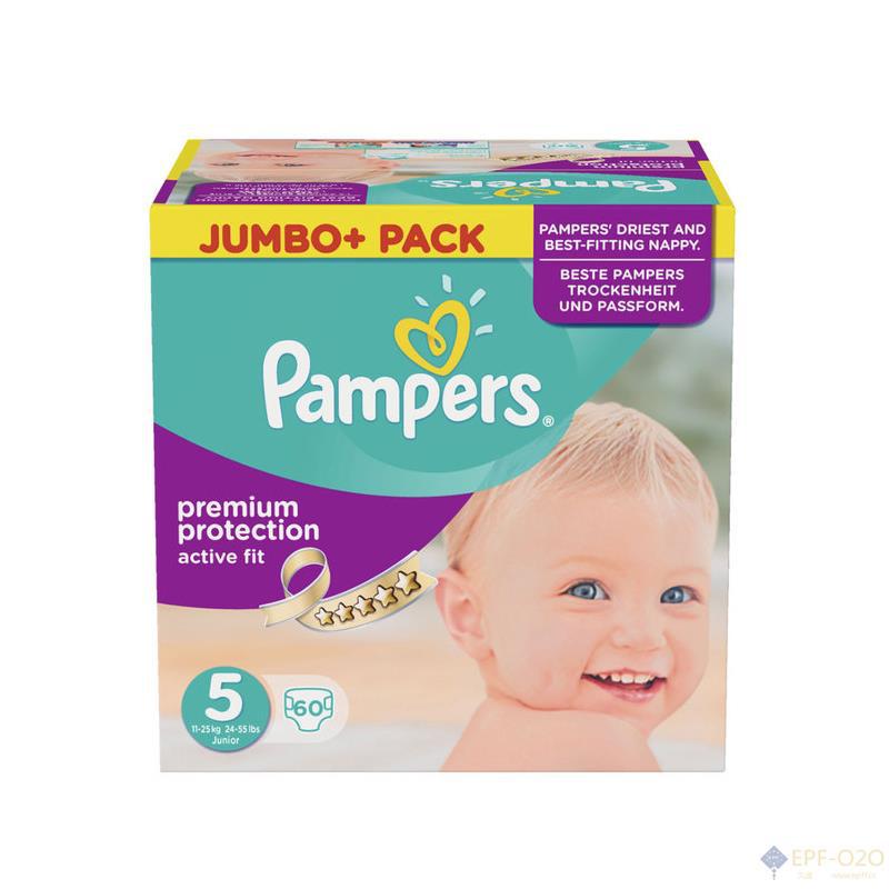 Pampers帮宝适 紫帮ActiveFit系列纸尿裤5号60片