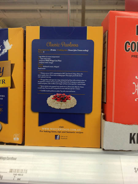 澳大利亚进口玉米淀粉-White wings特种玉米淀粉300g