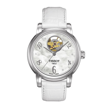 瑞士手表 天梭女表 手表女 机械表 皮带表  T050.207.16.116.00