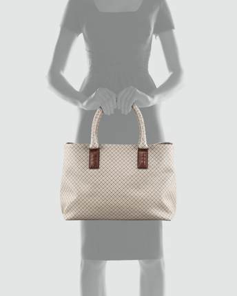 美国直邮Bottega Veneta/宝缇嘉 N3449S 女格子手提包包邮
