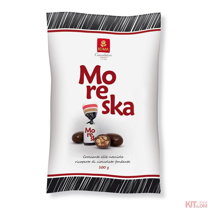 Icam爱可榛子夹心糖黑巧克力 100g