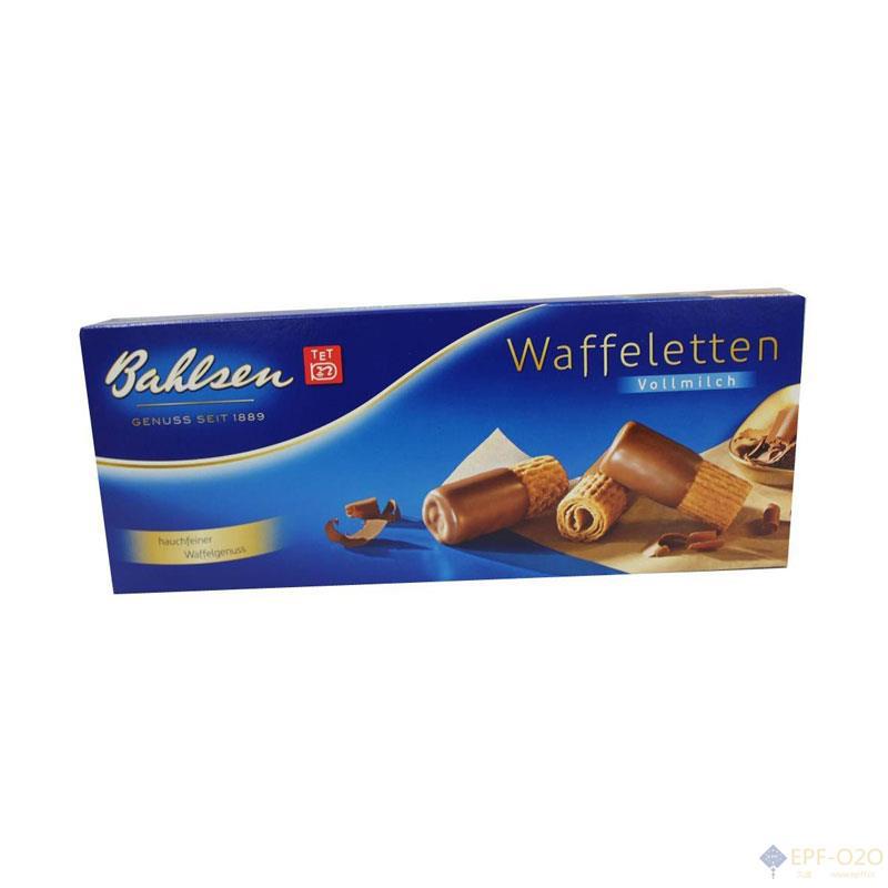 百乐顺Bahlsen 华夫饼卷 全脂乳100g 百乐顺Bahlsen 华夫饼卷 全脂乳100g