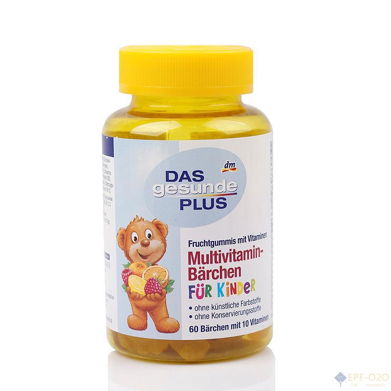 DAS gesunde PLUS 儿童多种复合维生素小熊糖软糖 60粒/瓶 120g