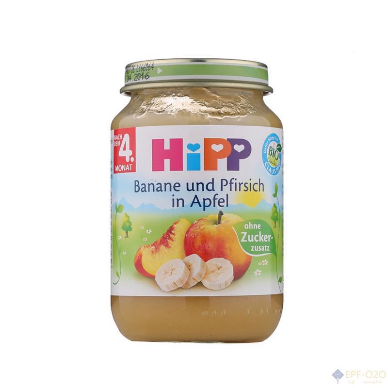 HiPP喜宝 黄桃香蕉苹果泥 4个月以上宝宝辅食 190g*2