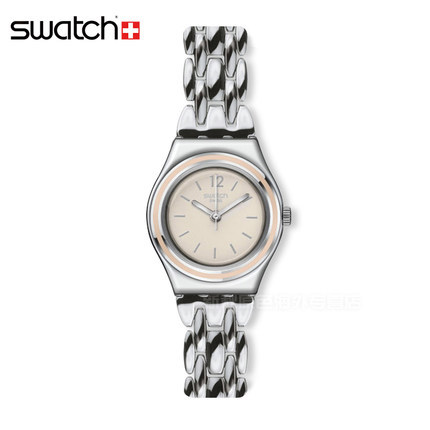 专柜正品斯沃琪Swatch手表冰淇淋色石英女表离散时分YSS285G