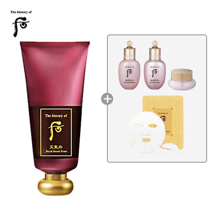 韩国LG直邮whoo/后 津率享红华凝香洁面乳 180ml 保湿 泡沫洁面