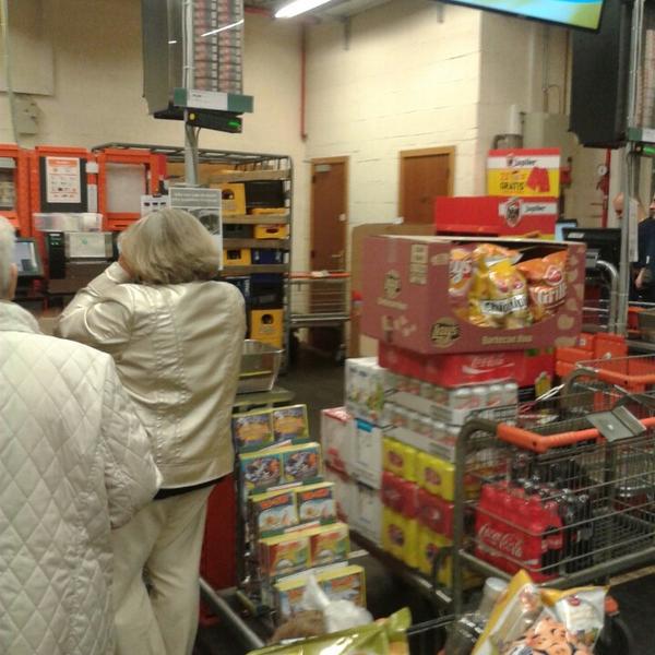 Photo taken at Colruyt by Valery K. on 5/18/2013