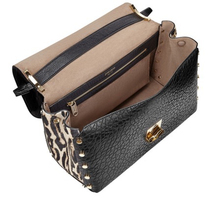 Jimmy Choo周仰杰16新款女包真皮手提包小马毛斜挎包LOCKETTMGCW