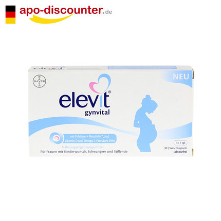 elevit爱乐维叶酸孕妇专用 复合维生素30粒 德国直邮