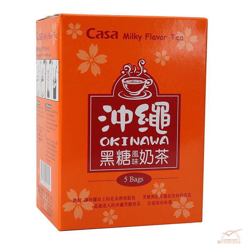 CASA卡蕯 冲绳黑糖奶茶(5包装)