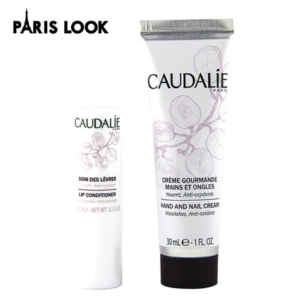 CAUDALIE/欧缇丽 护唇膏&护手霜套装 法国直邮 滋养滋润护手护唇