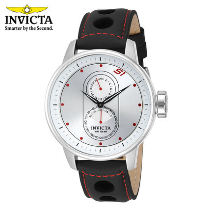 INVICTA 男士高端运动石英手表 蓝宝石防水真皮带海外正品16019