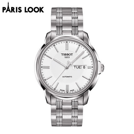 法国直邮天梭Tissot 机械表瑞士手表钢带男表T065.430.11.031.00