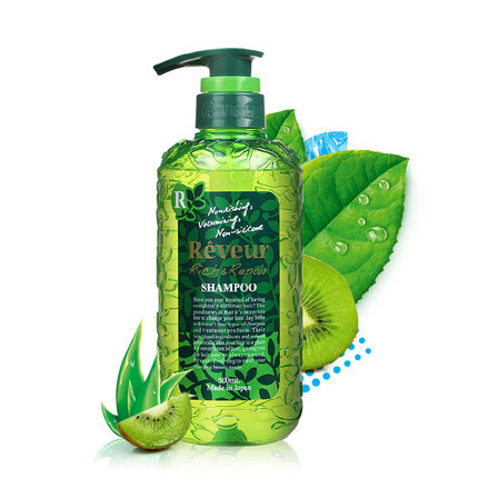 Reveur无硅洗发水 染烫修护型 木质香调 绿色500ml 加强受损修复 Reveur无硅洗发水 染烫修护型 木质香调 绿色500ml 加强受损修复
