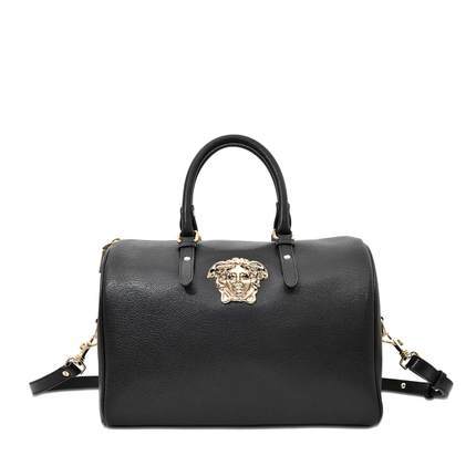 Versace PALAZZO新款正品黑色女包保龄球包双手柄正品直邮 VER005