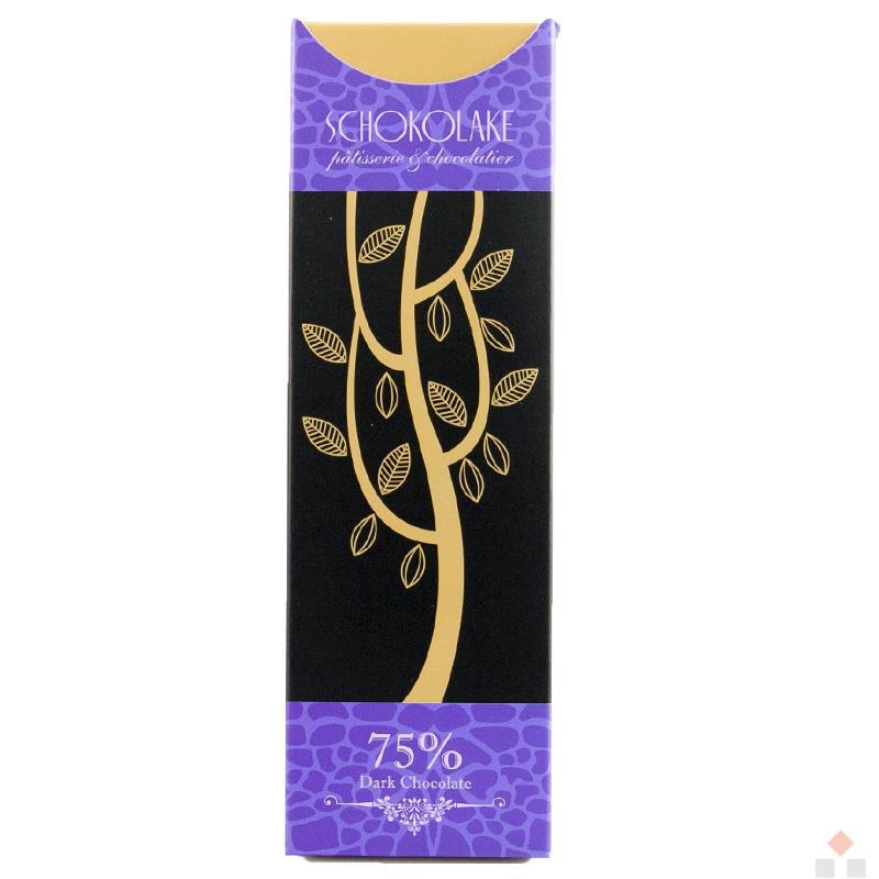 巧克力云庄Schokolake 厄瓜多尔庄园精选百分之七十五巧克力薄片(12入)70g/盒*2