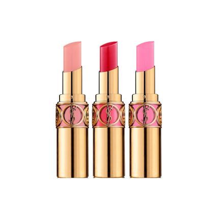 YSL/圣罗兰迷魅纯漾唇膏金圆管口红shine  RVS 限量莹亮纯魅