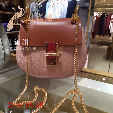 Chloe/蔻依chloe女包16春款小号牛皮口盖链条单肩包 经典款小猪包 Chloe/蔻依chloe女包16春款小号牛皮口盖链条单肩包 经典款小猪包