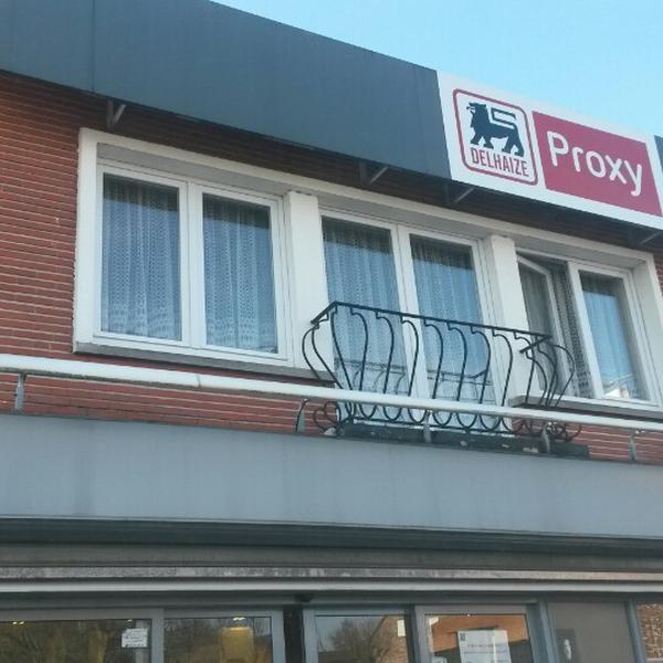 Photo taken at Proxy Delhaize by Sergio S. on 1/19/2014