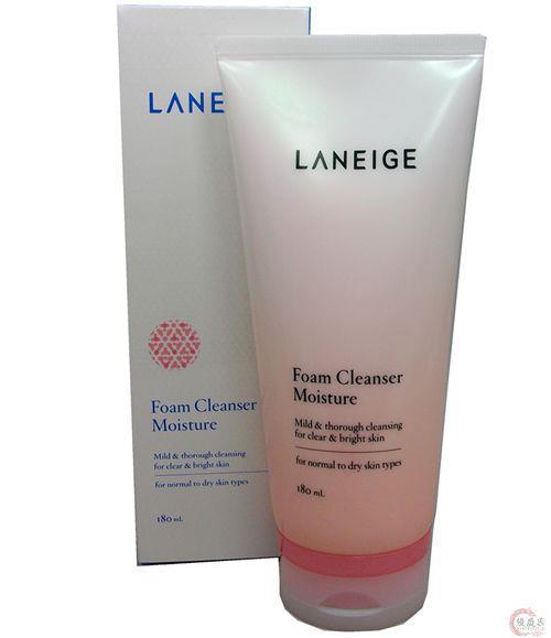 韩国 Laneige兰芝 保湿 泡沫洁颜膏 180ml 清洁 保湿 补水