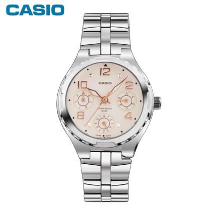 CASIO卡西欧女表 优雅时尚钢带三眼石英手表LTP-2064A-7A3V/2V/4A CASIO卡西欧女表 优雅时尚钢带三眼石英手表LTP-2064A-7A3V/2V/4A