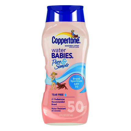 美国 Coppertone水宝宝 无油无泪无香防晒霜SPF50 237ml 防晒乳