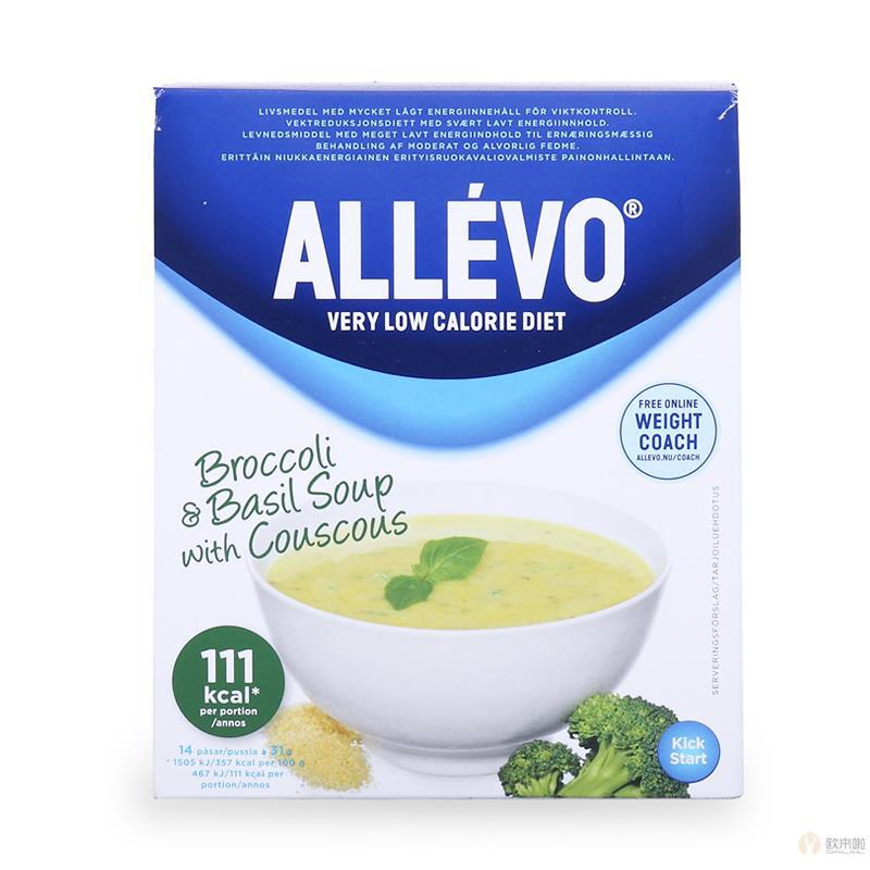 瑞典 Allevo Kick Start 西兰花/罗勒汤 14袋 瑞典 Allevo Kick Start 西兰花/罗勒汤 14袋