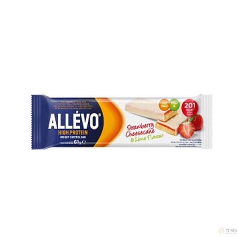 瑞典 Allevo 草莓芝士蛋糕柠檬高蛋白能量棒 61g 瑞典 Allevo 草莓芝士蛋糕柠檬高蛋白能量棒 61g
