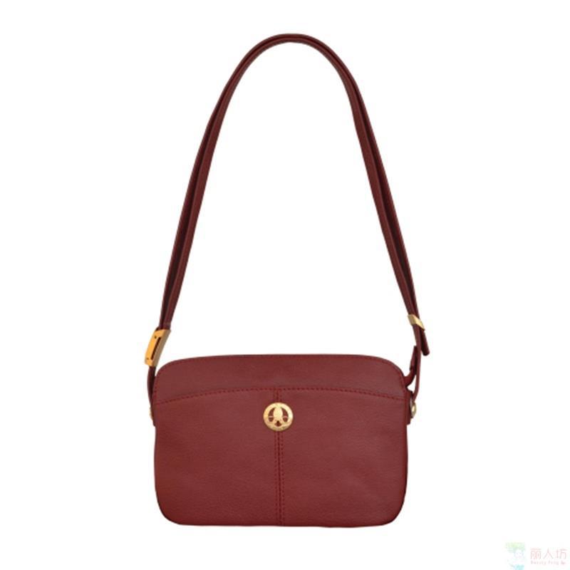 POURCHET 法国宝榭Auteuil系列 单肩小包 胭脂红 512