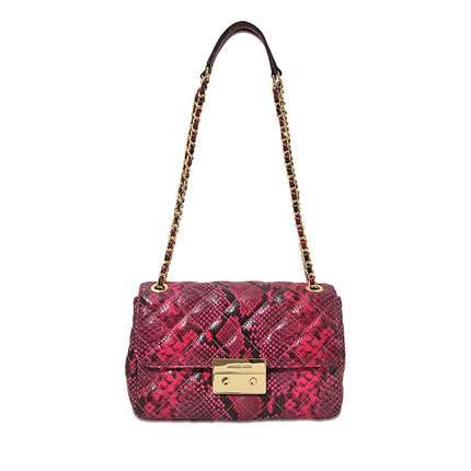 Michael kors迈克科尔斯mk代购个性蟒纹包女单肩包新款