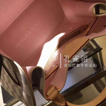 Louis Vuitton路易威登lv女包16新款白色棋盘格单肩手提包N41579 Louis Vuitton路易威登lv女包16新款白色棋盘格单肩手提包N41579