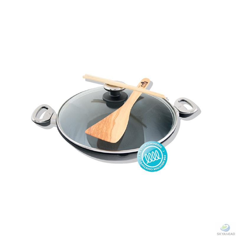 德国BAF 双把中式炒锅 含玻璃盖和配件 32cm 德国BAF 双把中式炒锅 含玻璃盖和配件 32cm