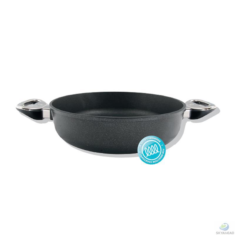 德国BAF 多功能双把平底炒锅 带玻璃盖 28cm