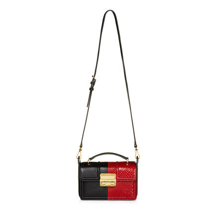 正品直邮Lanvin浪凡2016新款女包时尚双色真皮单肩包 45298219um 正品直邮Lanvin浪凡2016新款女包时尚双色真皮单肩包 45298219um