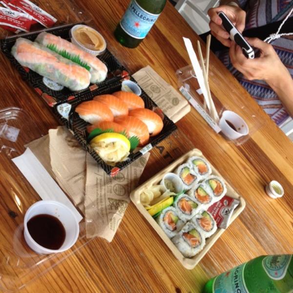 Photo taken at Whole Foods green lawn chairs by Jason S. on 6/11/2012
