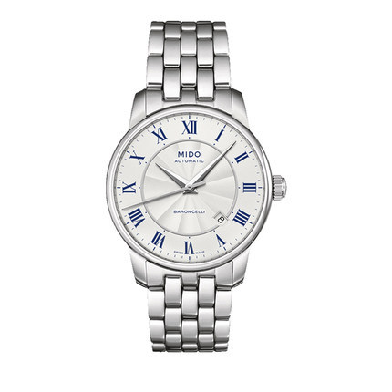 海外直邮mido/美度贝伦赛丽系列机械男表M8600.4.21.1钢带手表