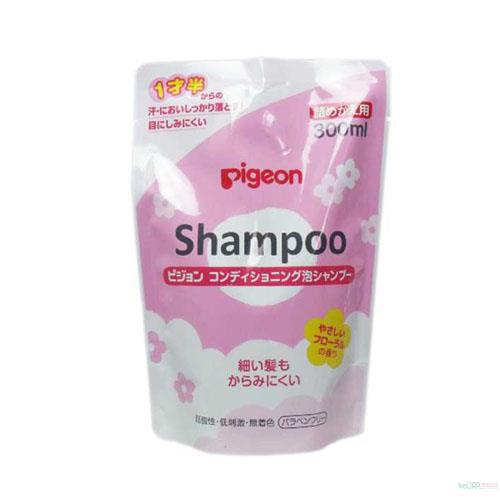 日本贝亲Pigeon婴儿泡沫洗发水 花香 替换装