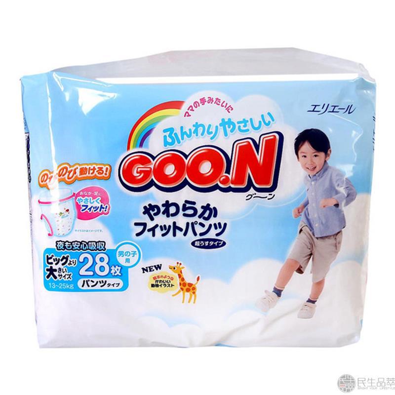 【民生品萃】GOO.N大王维E拉拉裤XXL男28片