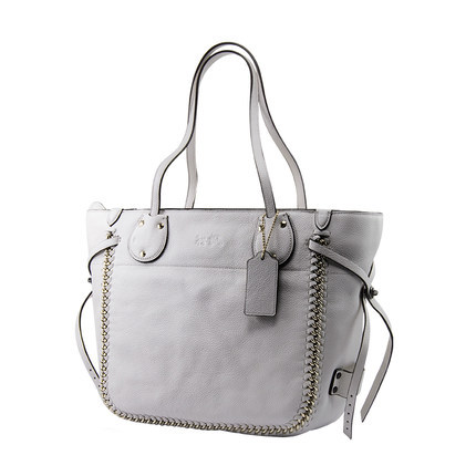 COACH/蔻驰正品女士新款金属拼皮装饰手提单肩包34398-LICHK COACH/蔻驰正品女士新款金属拼皮装饰手提单肩包34398-LICHK