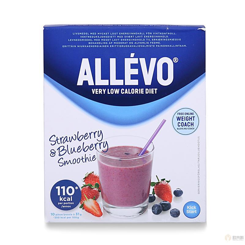 瑞典 Allevo Kick Start 草莓/树莓蓝莓果昔 10袋 瑞典 Allevo Kick Start 草莓/树莓蓝莓果昔 10袋