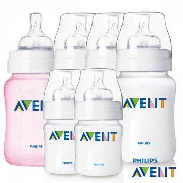 [PHILIPS AVENT] PP防胀气奶瓶特惠组(四大二小)