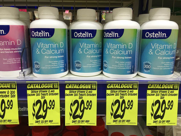 澳大利亚进口维他命D钙-ostelin维他命D和钙胶囊300粒 澳大利亚进口维他命D钙-ostelin维他命D和钙胶囊300粒