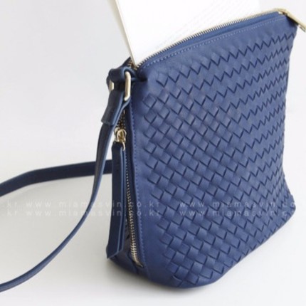 韩国miamasvin夏季女装韩版立体编织纹理拉链单肩包 韩国miamasvin夏季女装韩版立体编织纹理拉链单肩包