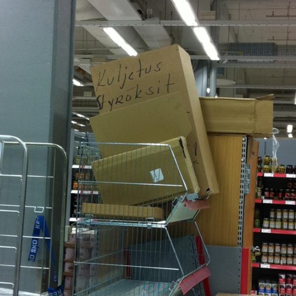 Photo taken at K-citymarket by Juha N. on 9/9/2011-西南芬兰区图尔库马裤拉路150 Photo taken at K-citymarket by Juha N. on 9/9/2011