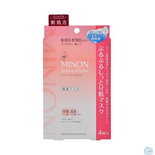 日本进口保湿面膜-一三共MINON 波尿酸保湿面膜 敏感肌干燥肌用面膜